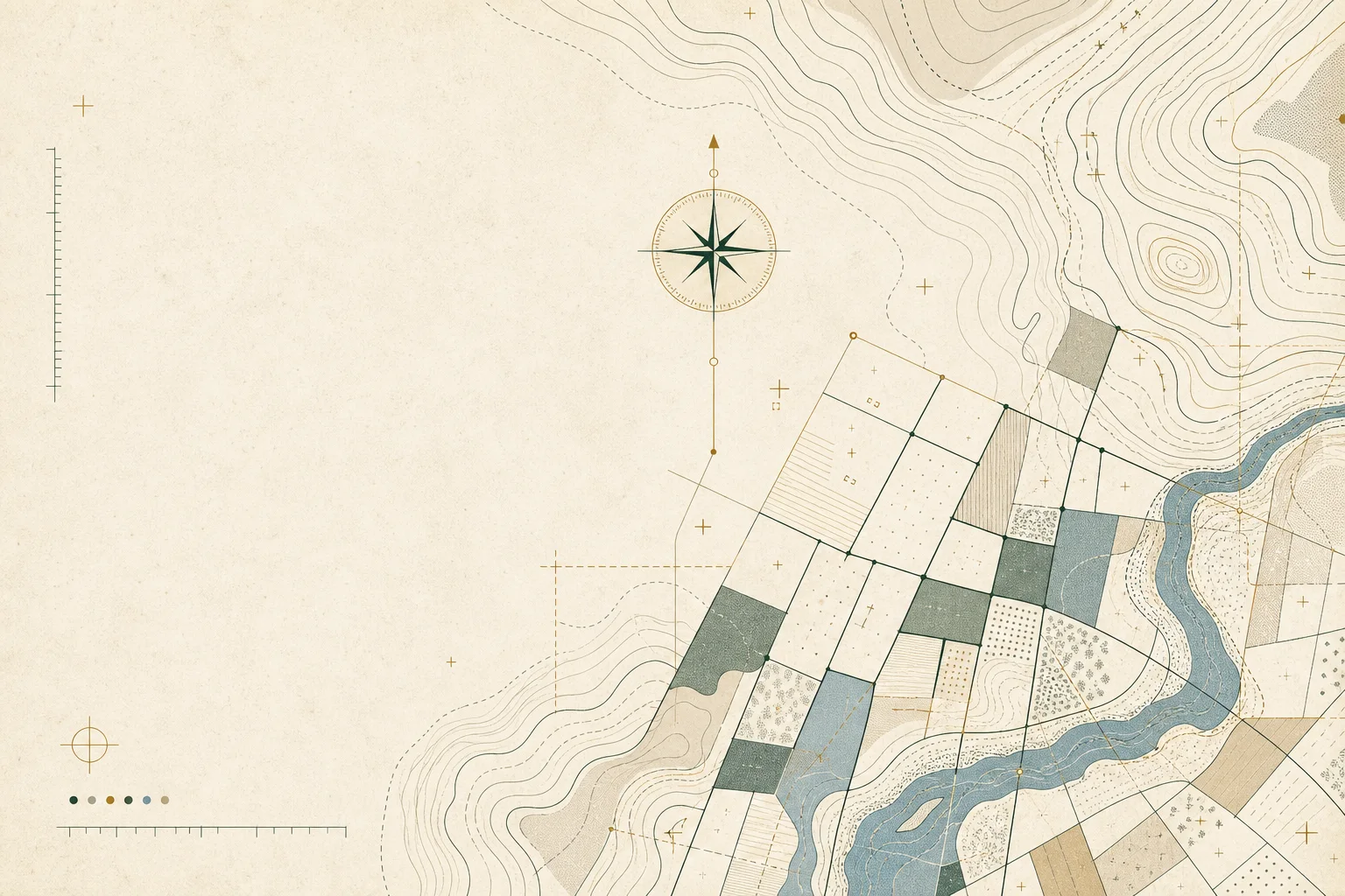Abstract cartographic illustration for About Parcelway